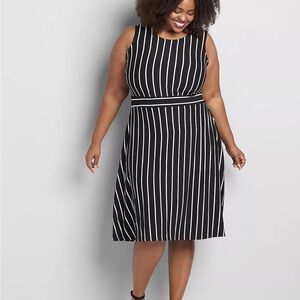 Black and White Striped Dress